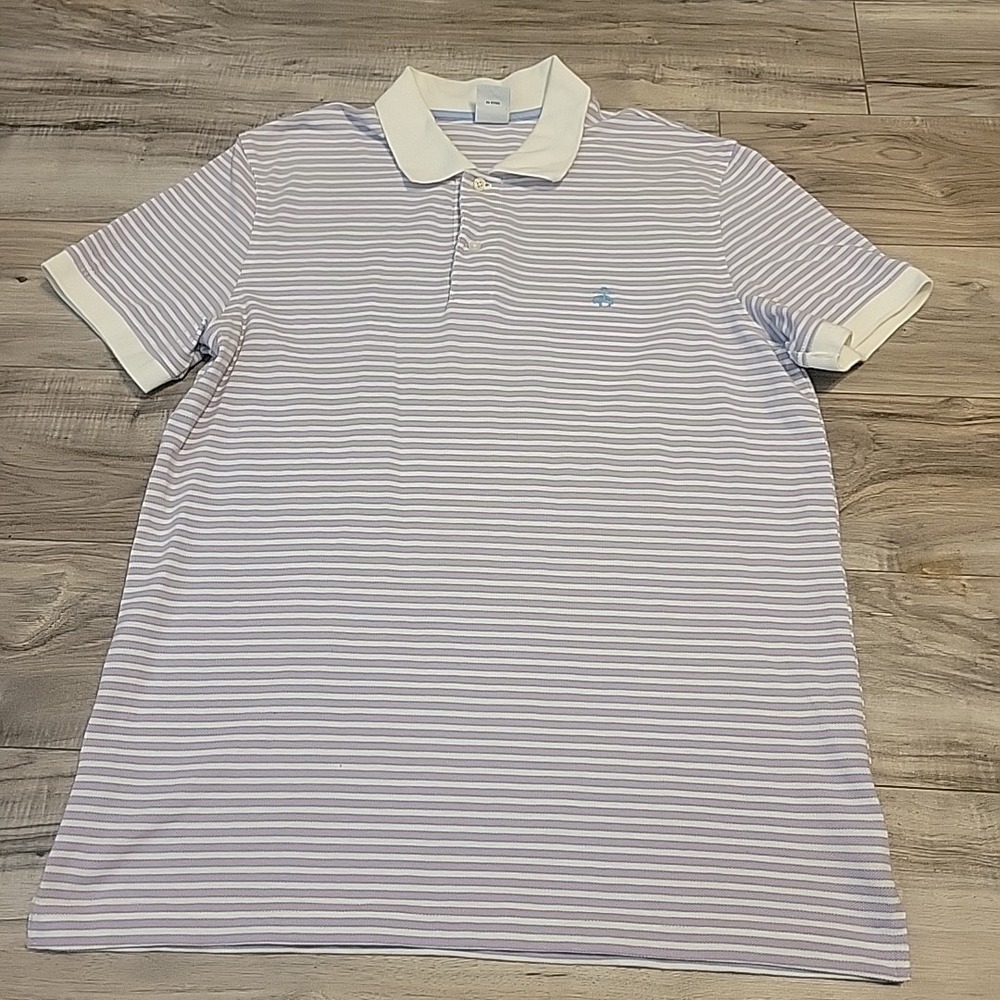 Brooks Brothers Polo Shirt Mens LG‎ Muilticolor Golden Fleece Performance Polo
